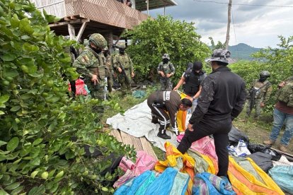 Elementos policiales y militares se desplegaron en Playa Prieta, en la zona rural de Portoviejo