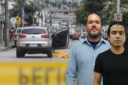 El cadáver de Trevor Harding quedó junto al vehículo tras ser atacado. Su contador manejaba el carro. Se recogieron 22 indicios balísticos.