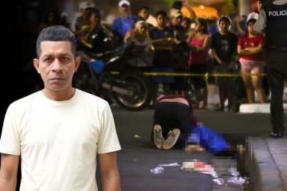 El cadáver de Richard León Gómez quedó tendido sobre la calzada.