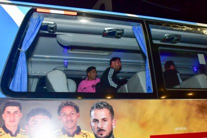 Lionel Messi arribó a Guayaquil la noche de este 6 de febrero.