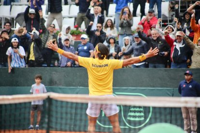 Ecuador consiguió su primer punto de la serie ante Australia.