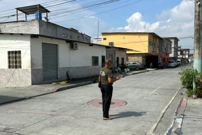Lugar donde ocurrió el crimen en Los Vergeles, Guayaquil.