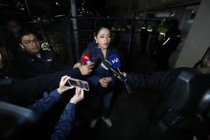 Paola Pabón, a su arribo para la audiencia de Aquiles Álvarez.