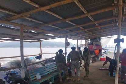 Las Fuerzas Armadas han incrementado su presencia en el cantón de San Vicente. norte de Manabí