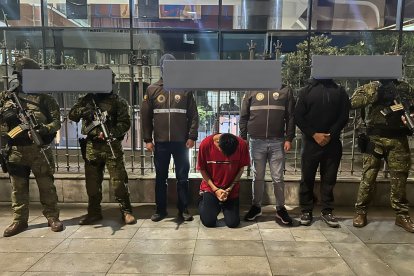 Alias ‘Chuky’ fue capturado en Amaguaña, Pichincha, tras un operativo del Bloque de Seguridad.