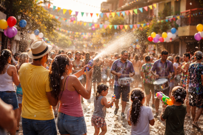 Imagen de carácter referencial. Escena recreada para ilustrar el ambiente festivo del Carnaval.