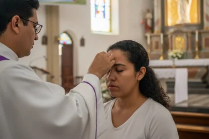 Los fieles acuden a las distintas iglesias de Guayaquil para recibir la ceniza, símbolo de reflexión y arrepentimiento al inicio de la Cuaresma.