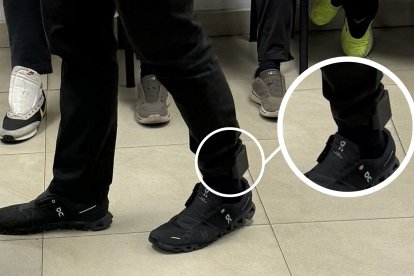 Este es el grillete electrónico que portaba el alcalde de Guayaquil, Aquiles Álvarez.