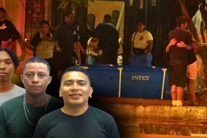 Los cuerpos fueron trasladados en el vehículo de Medicina Legal de la CTE.