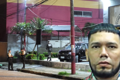 El vehículo que conducía William Fajardopresentaba orificios de bala en las ventanas, parabrisas y puertas. La Policía inspeccionó el lugar.