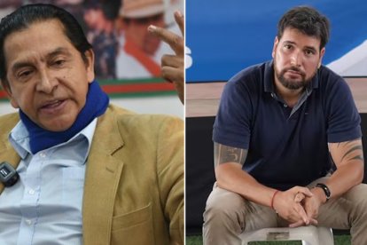 Lucio Gutiérrez, expresidente de Ecuador y el excandidato presidencial, Jan Topic.