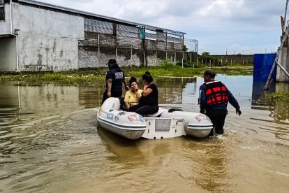 Así de graves estuvieron las inundaciones en Durán esta semana.