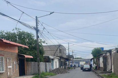 El ataque se registró en este sector de Durán.