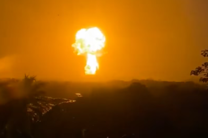 Volcán de lodo en San Juan de Urabá, en el departamento colombiano de Antioquia (noroeste).