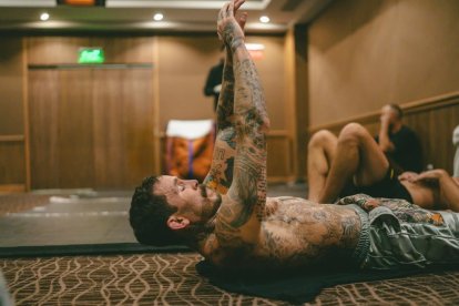 El ecuatoriano Marlon Vera durante una de sus prácticas previas al Media Day del UFC México 2026.