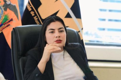 Yuri Colorado, presidenta de al AME y alcaldesa de Muisne.