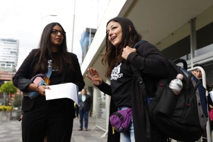 Amanda y Tamia Villavicencio, hijas de Fernando Villavicencio.