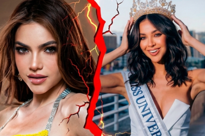 La Miss Universo Ecuador 2024 Mara Topic y la Miss Universo Ecuador 2025 Nadia Mejía