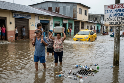La situación invernal sigue afectando al cantón Milagro.