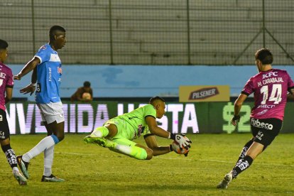 Manta e IDV igualaron sin goles la última vez que se enfrentaron en la LigaPro, el9 de agosto de 2025.