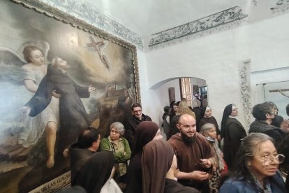Una de las obras admiradas durante las visitas al templo capitalino.