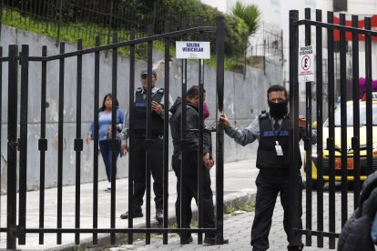 Los guardias volvieron por la tarde a cumplir un otro turno.