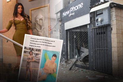 El estallido dejó daños materiales en el local. Negocios cercanos también sufrieron afectaciones .