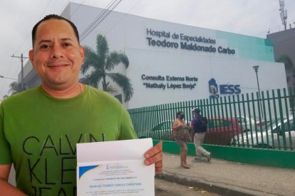 Carlos Christian Maruri Torres trabajaba desde el 2017 en el Teodoro Maldonado.