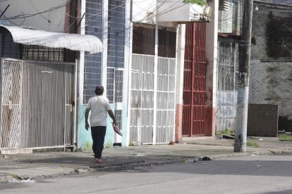 Sector donde ocurrió la balacera que dejó dos muertos y un herido en el centro de Guayaquil.
