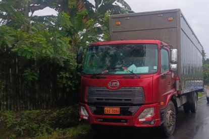 El camión fue localizado en el cantón Valencia, sin la mercadería.