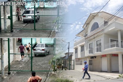 La mujer secuestrada reside en esta casa de tres plantas, ubicada en el Guasmo Sur de Guayaquil. De allí fue sacada y llevada por los delincuentes.