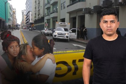 Familiares de Justo lloraban desconsolados e intentaban acercarse hasta donde se encontraba su cadáver.