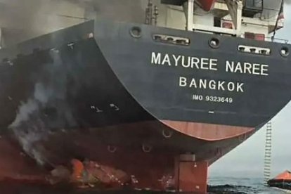 El buque tailandés Mayuree Naree fue atacado mientras transitaba el estrecho de Ormuz, una de las rutas marítimas más importantes del mundo