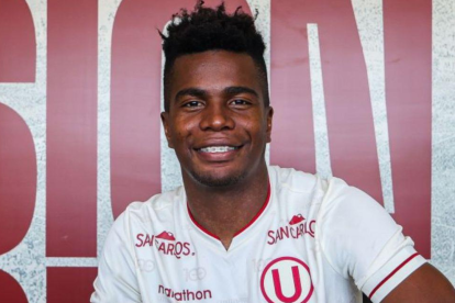 Segundo Portocarrero durante su paso por Universitario de Deportes