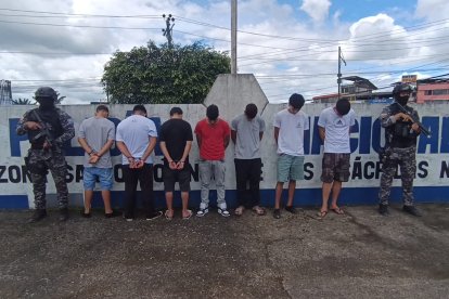 Entre los aprehendidos hay tres menores de edad.