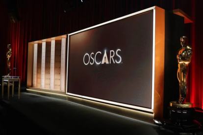 Vista del escenario donde se anunciaron los nominados a los Premios Óscar