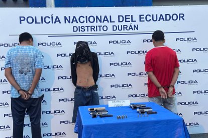 Los menores tenían consigo armas.