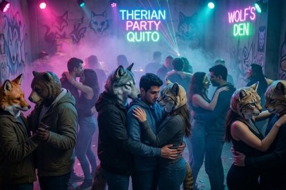 En una casa ubicada cerca del complejo turístico Ciudad Mitad del Mundo se realizan fiestas sexuales con temática therian.