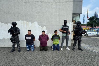 Tres de los sospechosos fueron aprehendidos en Guayaquil.
