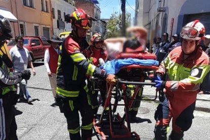 Uno de los heridos fue trasladado a un hospital.