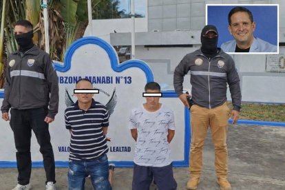 Dos hombres sospechosos del crimen de José Miguel Mendoza fueron aprehendidos en Portoviejo