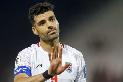 Mehdi Taremi, durante un encuentro internacional.