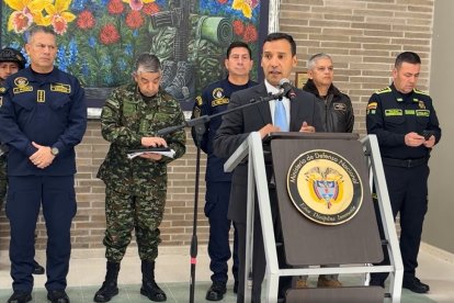 Pedro Sánchez, ministro de defensa de Colombia.