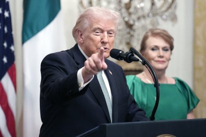 El presidente de Estados Unidos, Donald Trump (izq.), en una fotografía de archivo.