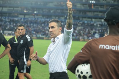 Vicente Sánchez, entrenador de Emelec.