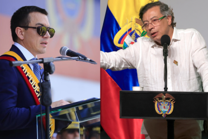 Daniel Noboa y Gustavo Petro, en el centro de la crisis bilateral que será abordada en Lima con mediación regional.