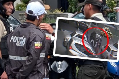 Tres personas sospechosas, con prendas policiales, fueron detenidas tras intento de secuestro en Quito.