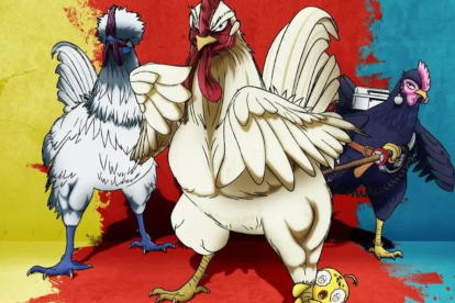 Rooster Fighter, anime que se ha popularizado en países de habla hispana. Sigue la historia del gallo Keiji.