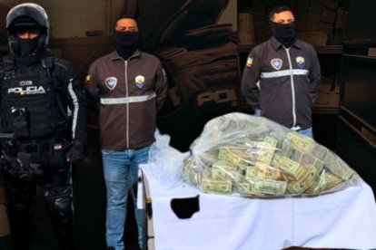 La Policía señaló que encontró el dinero en el marco de una investigación antidrogas.