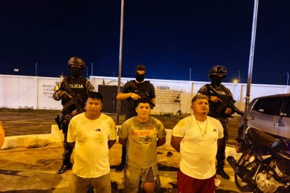 Los tres detenidos en Santa Elena fueron puestos a órdenes de la justicia.